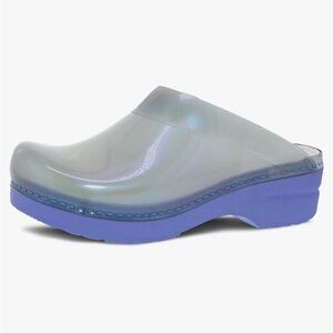 Dansko translucent slip on clogs 8.5